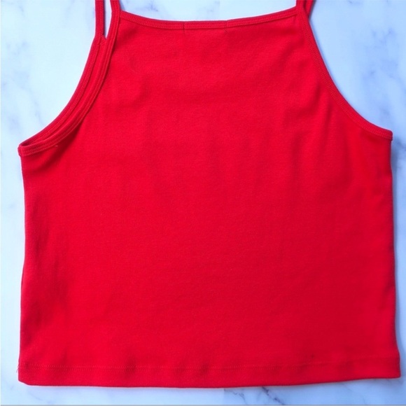 Forever 21 Red Tank Top with Stripes - Picture 3 of 5